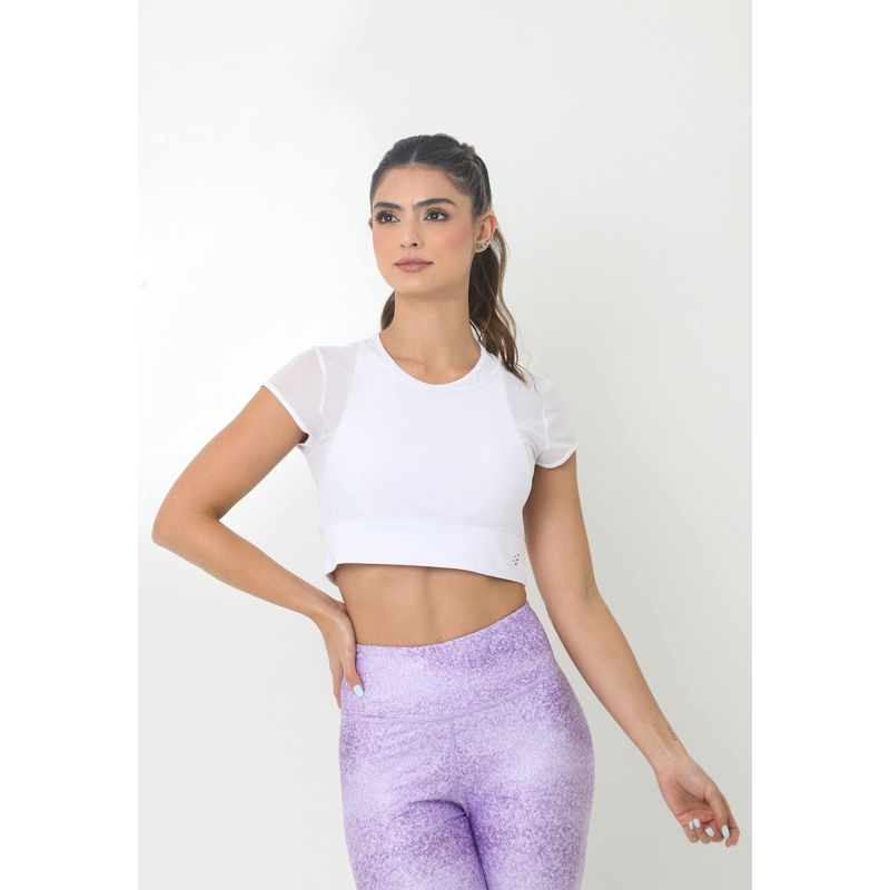 BELIFE - Camiseta Deportiva Blanca Con Manga Corta Para Mujer Belife.-_..