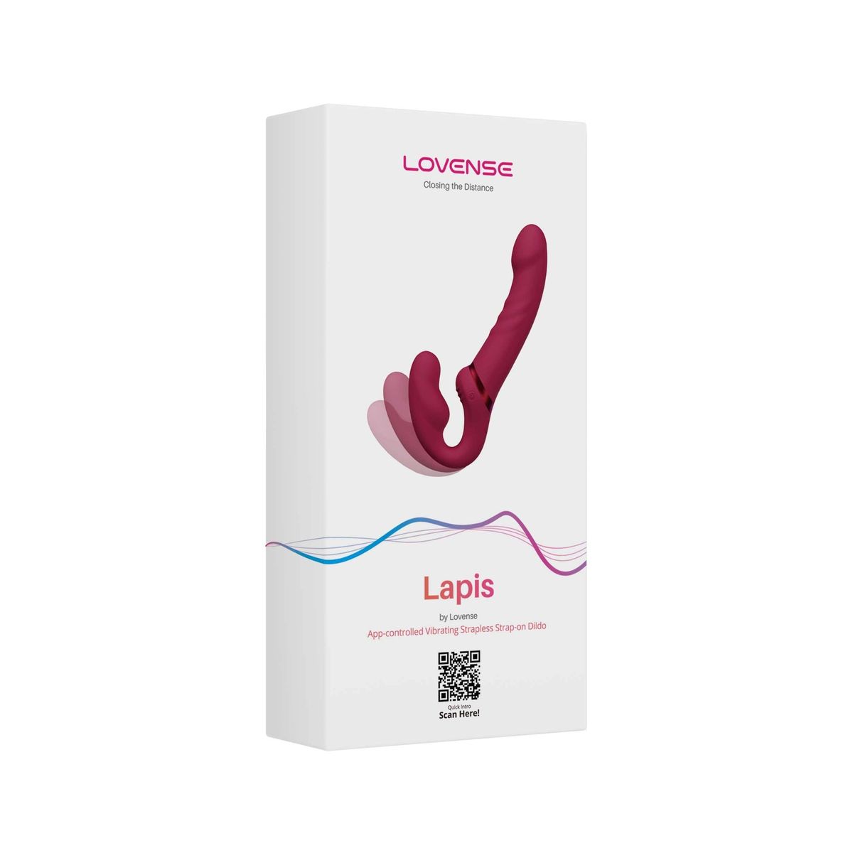 GENERICO - Lovense Lapis Vibrador Strapless Flexible con App Bluetooth