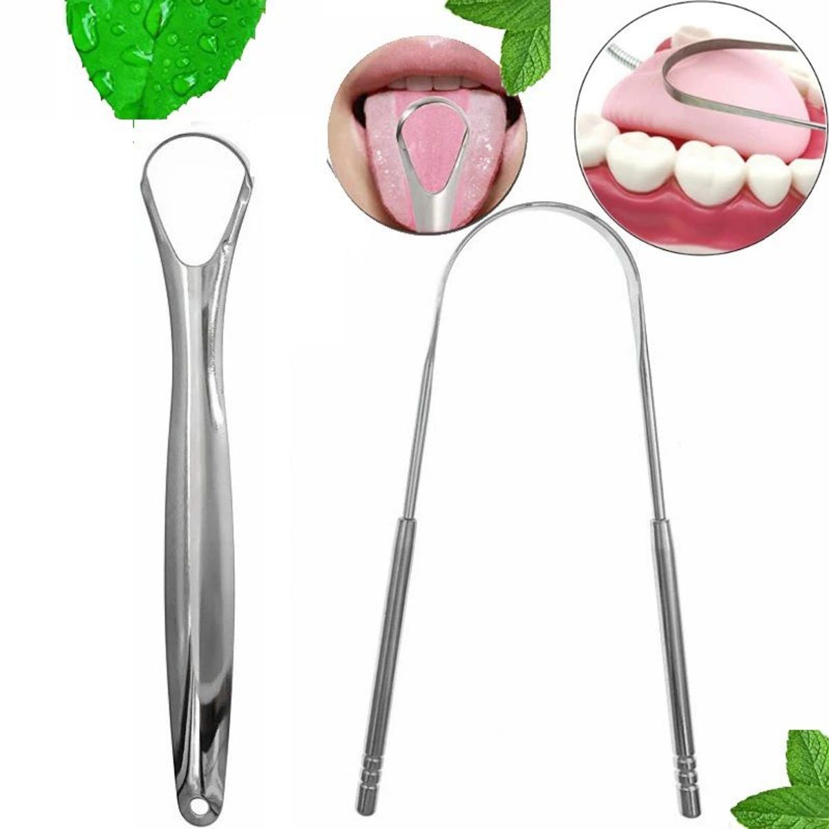 GENERICO - Kit Limpiador Raspador De Lengua Elimina Mal Aliento Efectivo