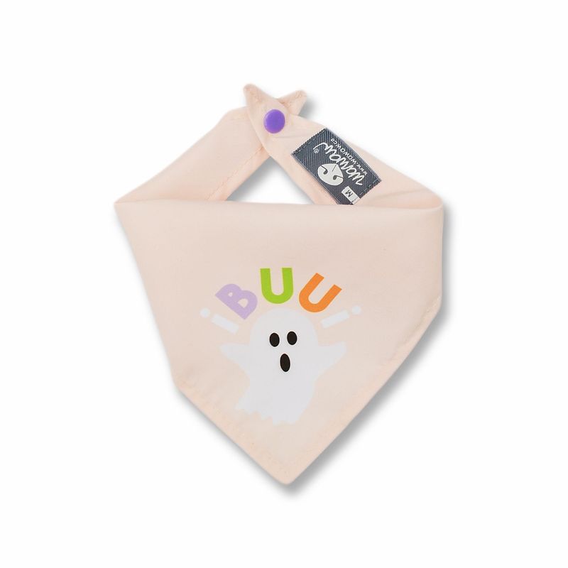 WAWAW - Pañoleta para perro talla XL crema fantasmas bu Halloween Wawaw