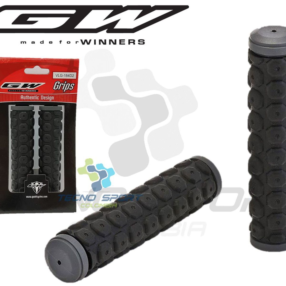 GW - Mangos Gw Grip Puño Manillar Bicicleta Doble Densidad