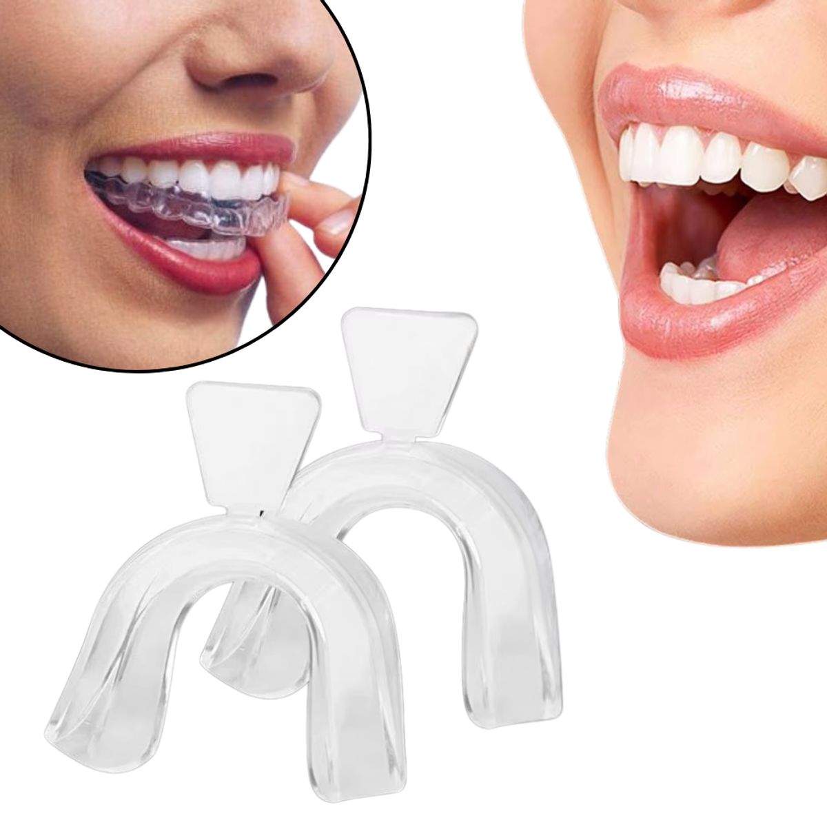 GENERICO - Protector Bucal Anti Bruxismo Retenedor Moldeable X2