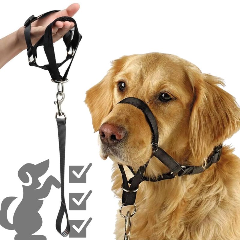 GENERICO - Bozal De Entrenamiento Halti Para Perros Anti Jalones XXL
