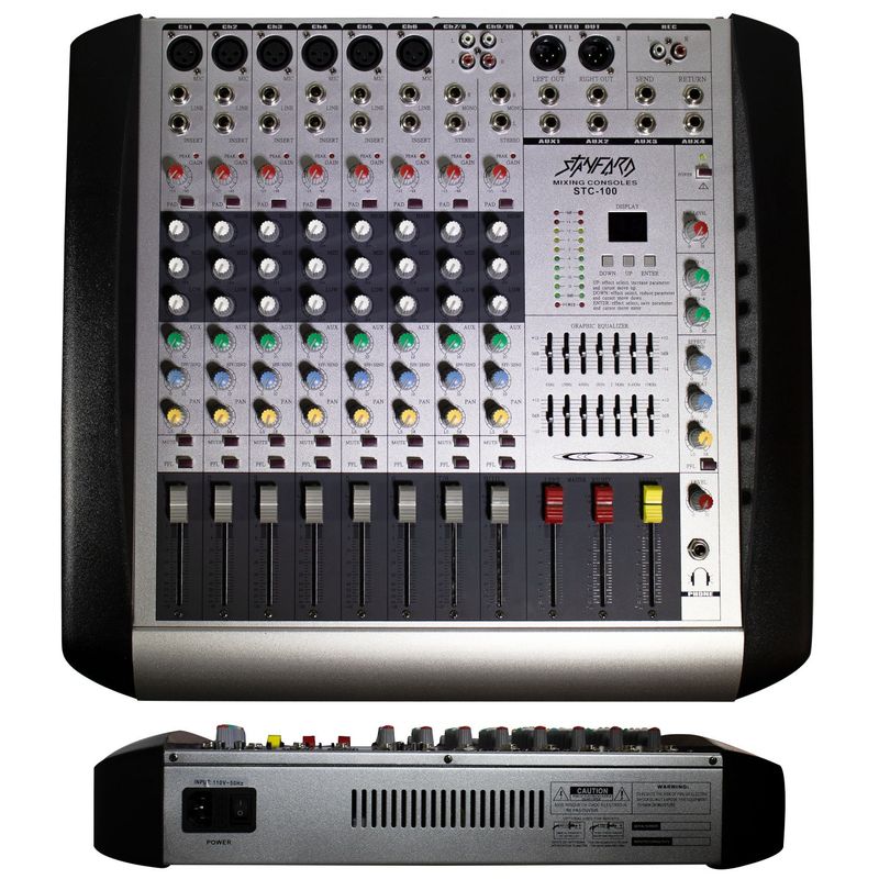 AVC - Mezclador de Sonido STANFORD 10 Canales.