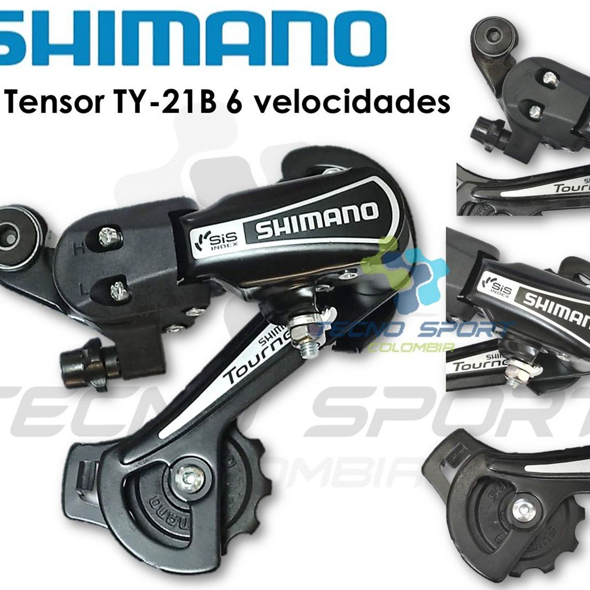 SHIMANO - Tensor Shimano Tourney Ty21b Bicicleta Mtb 6 Velocidades