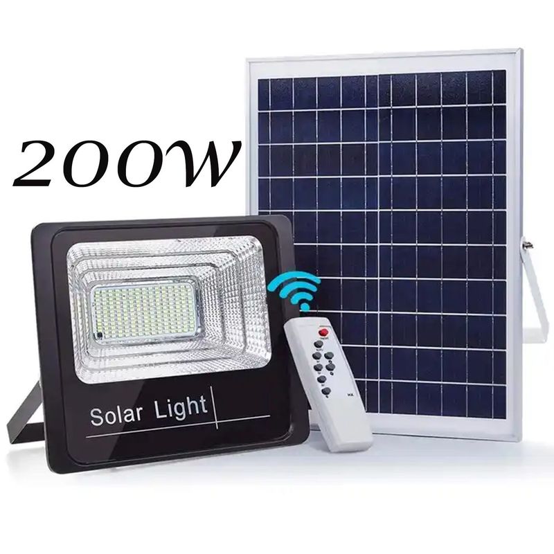 ONE PIXEL - Reflector Solar 200w Lampara Led Panel Solar Control Remoto ONE PIXEL