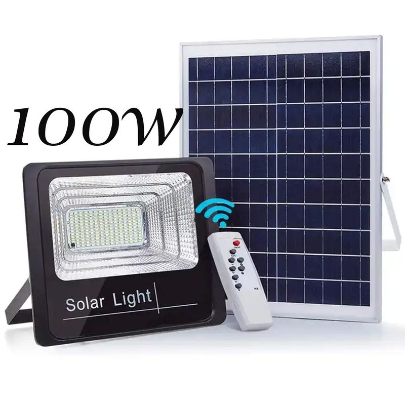 ONE PIXEL - Reflector Solar 100w Lampara Led Panel Solar Control Remoto ONE PIXEL