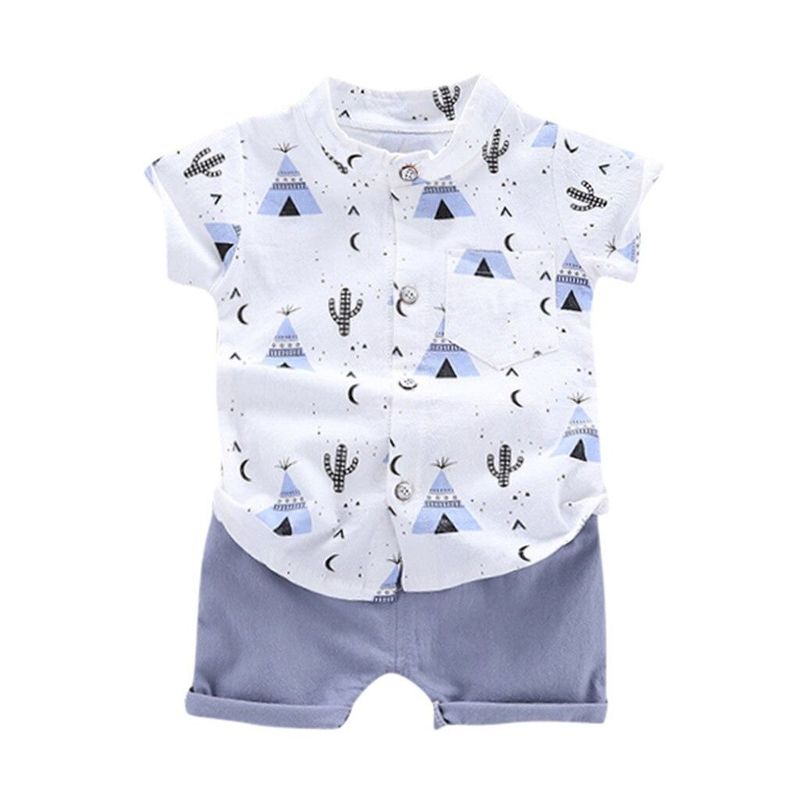 LUSOLSI - Prendas Ropa  niños conjuntos de vestir camisa y pantalones cortos