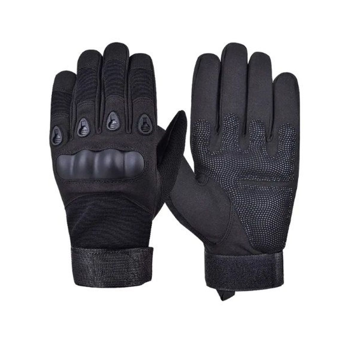 GENERICO - Guantes Para Moto Tácticos Protección Nudillos Negro