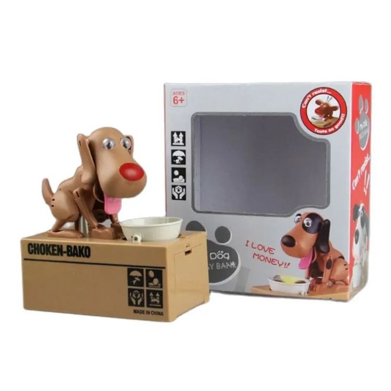 GENERICO - Alcancia Electronica Perro Roba Monedas Juguete Para Niños