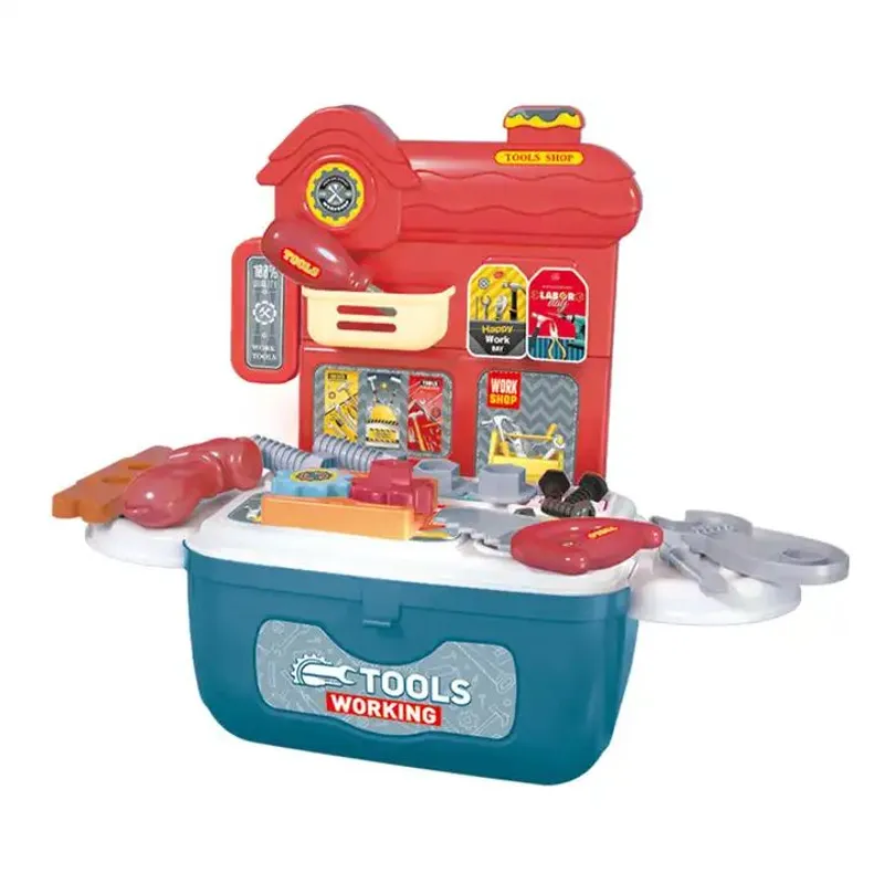 JUGANDO Y EDUCANDO - Juego Kit De Herramientas 27 Pcs Juego De Roles 2 En 1 Niños