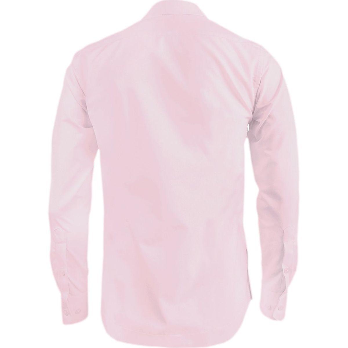 SON DOS - Camisa guayabera rosada bordada sin bolsillos manga larga