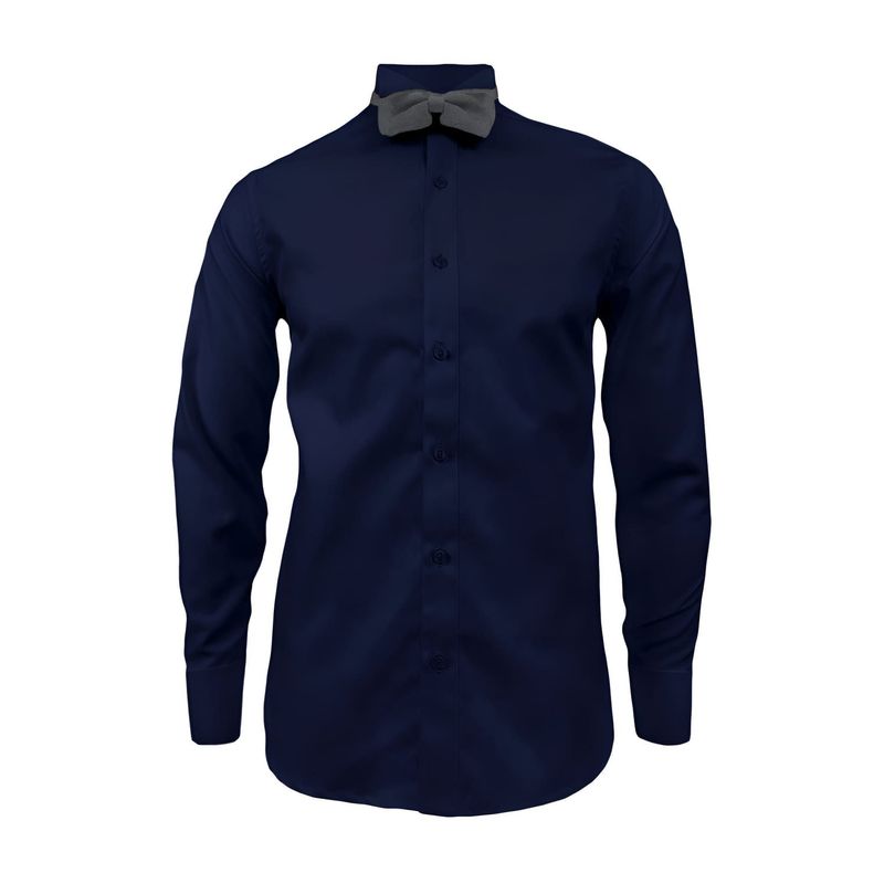 SON DOS - Camisa smoking azul oscuro puño clásico manga larga hombre