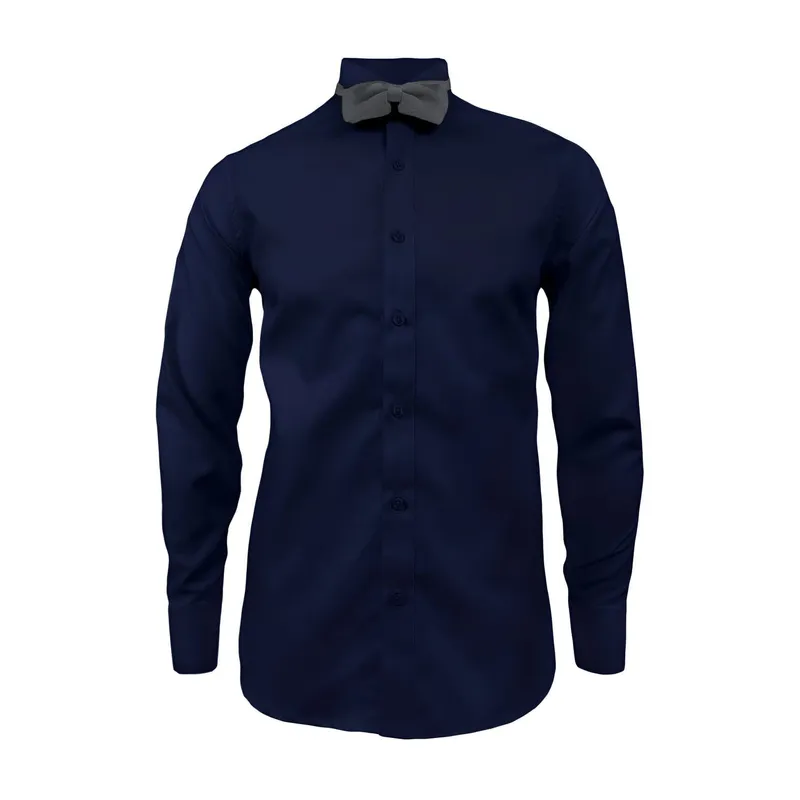 SON DOS - Camisa smoking azul oscuro puño clásico manga larga hombre