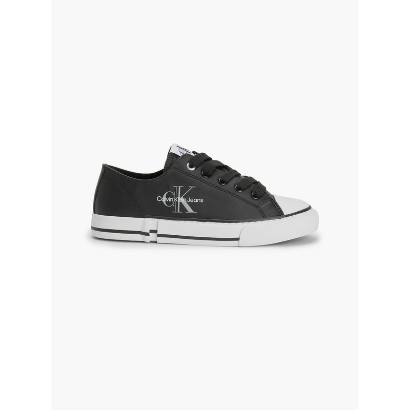 CALVIN KLEIN - Tenis Bajas Con Logo Niño Negro Calvin Klein