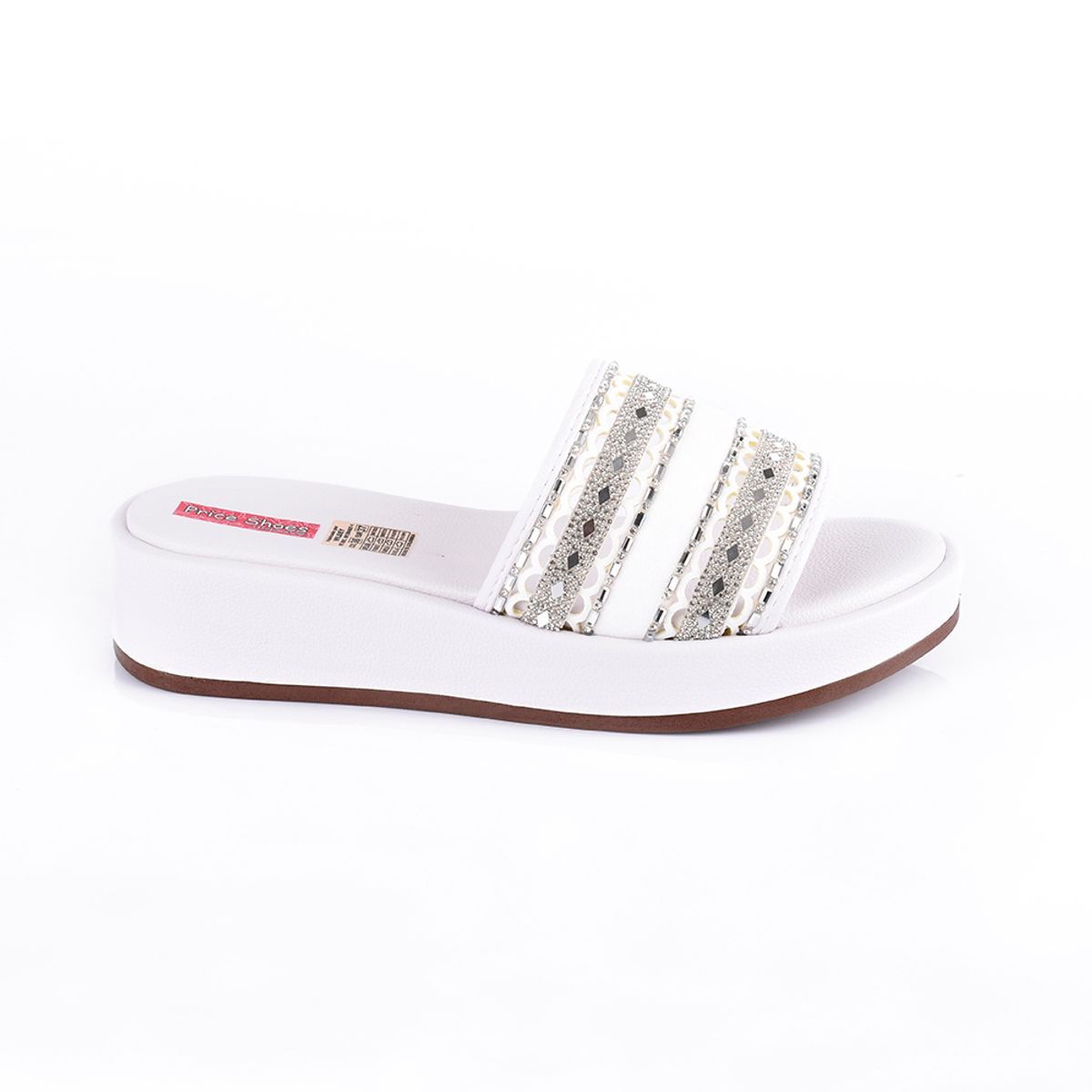 PRICE SHOES - Price Shoes Sandalia Para Dama 4725555BLANCO