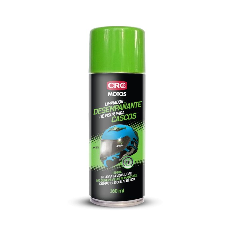 CRC - LIMPIADOR DESEMPANANTE DE VISOR Y CARETAS 160 ML MOTOS CRC