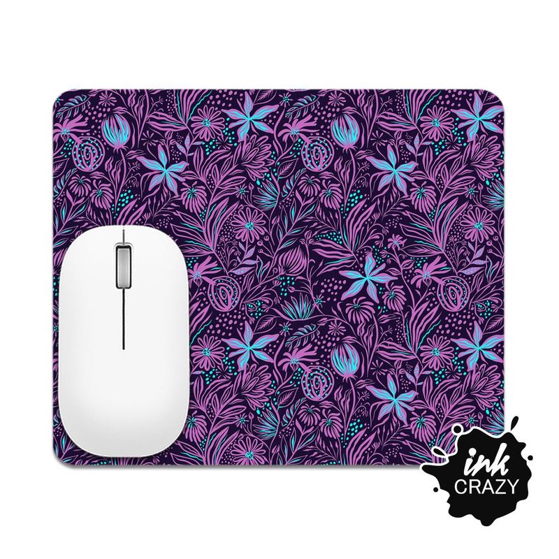 GENERICO - Mouse Pad Flores Moradas