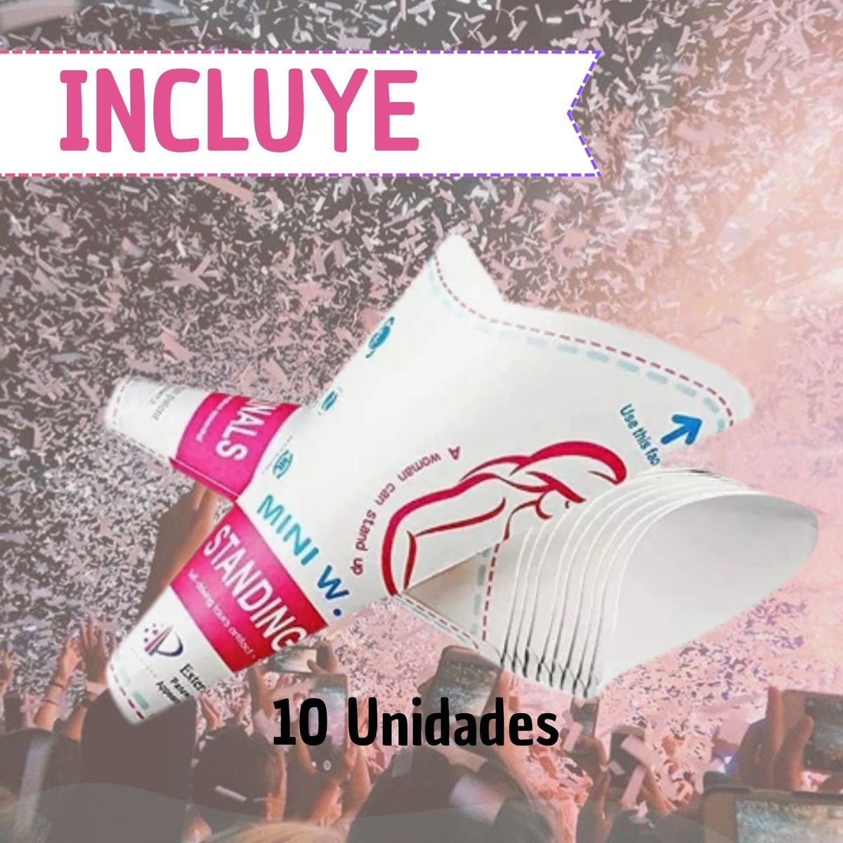 GENERICO - Orinal Desechable Para Mujeres X10 Unidades