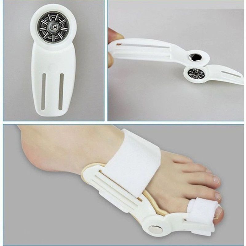 GENERICO - Férula Corrector De Juanete Hallux Valgus Pies Par Blanco