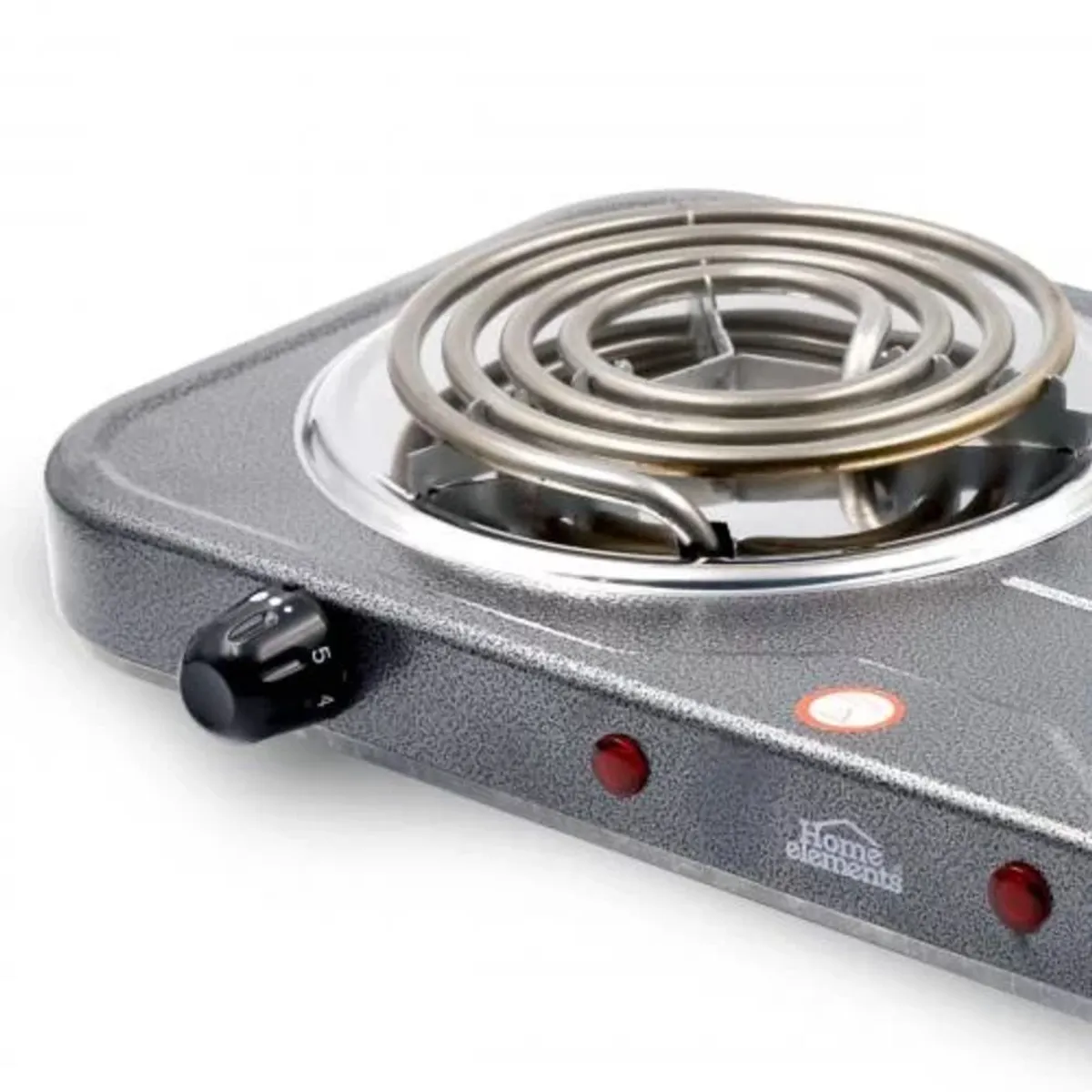 HOME ELEMENTS - Estufa Electrica Gris Turquesa 2 Puestos