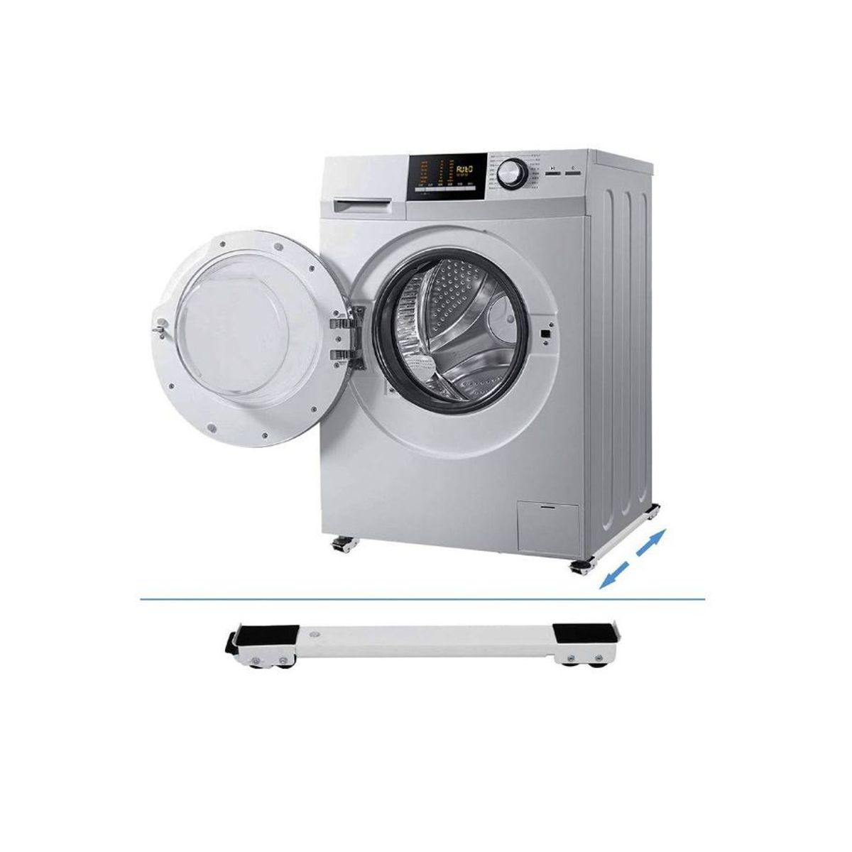 GENERICO - Base Soporte Ajustable Para Lavadoras Neveras Ruedas Moviles