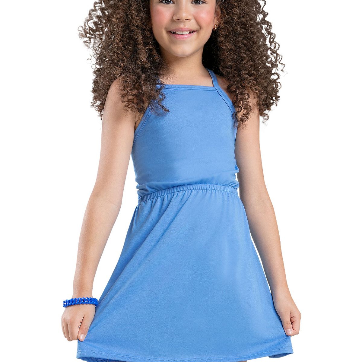 MARKETING PERSONAL - Vestido Infantil Azul Mp 88514
