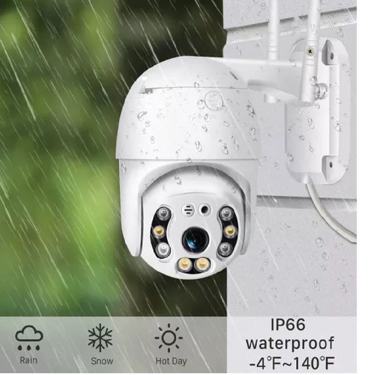 YOOSEE - Camara De Seguridad Exterior Ip 1080 Domo 360 Ptz Lan Yoosee.