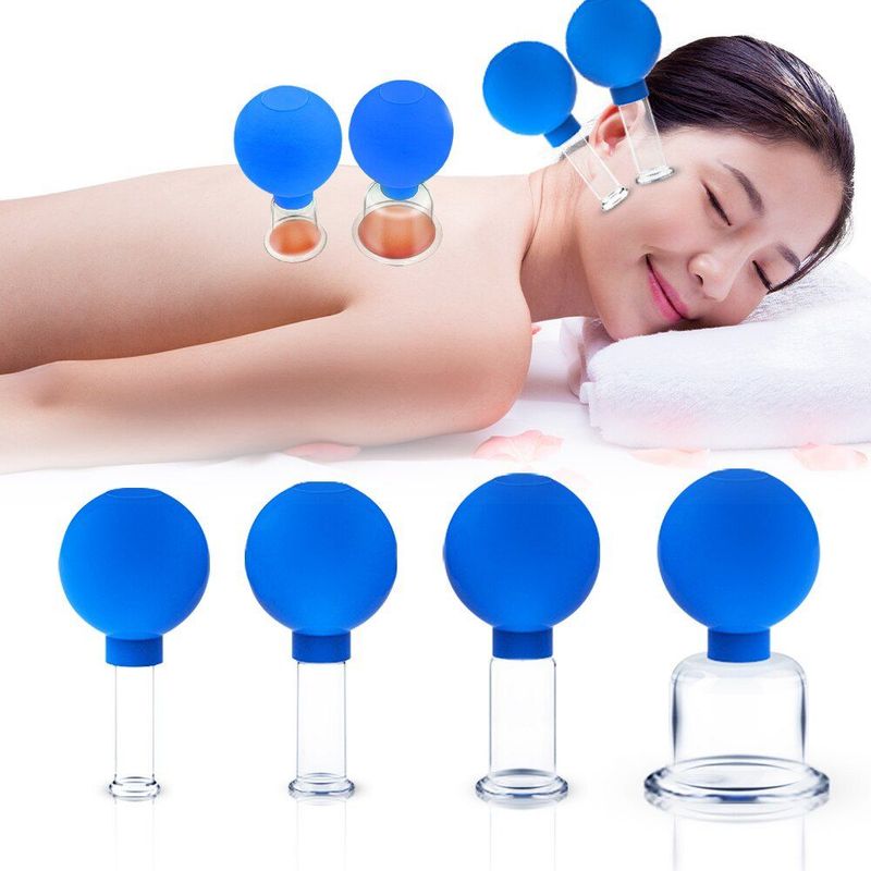 GENERICO - Ventosa Cristal Masaje Facial Antiarrugas Anticelulitis Pro