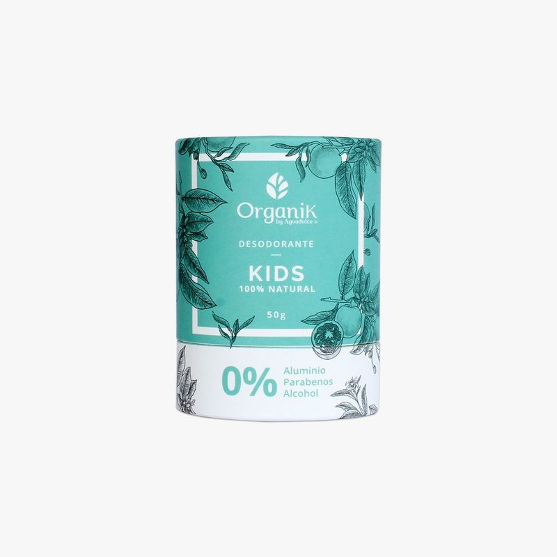 ORGANIK BY AGUADULCE - Desodorante Natural niños niñas preadolescentes Organik 50 g