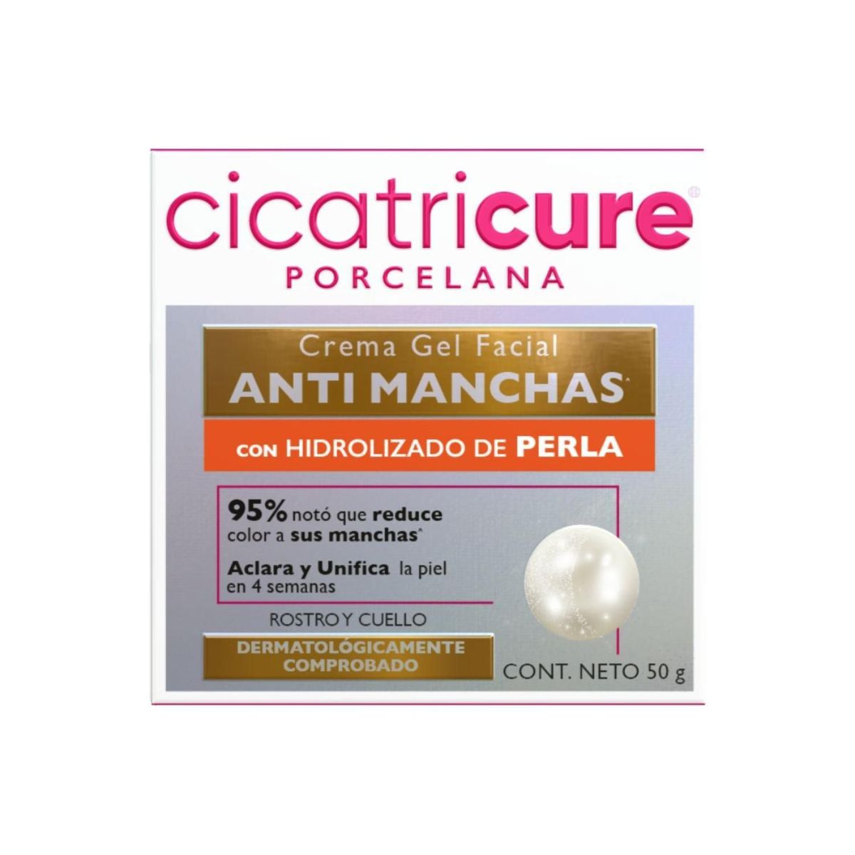 CICATRICURE - Cicatricure Gel Facial Antimanchas Porcelana X 50 G x 2UNID
