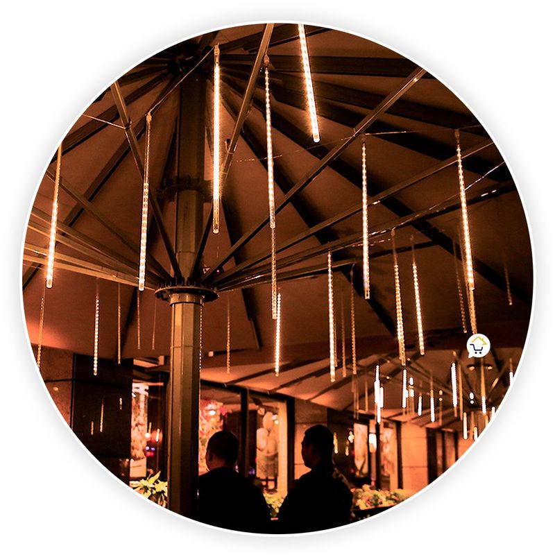 COMPRALOENCASA COM - Luces led lagrima meteoro 50 cm decoración navidad cálido ze012
