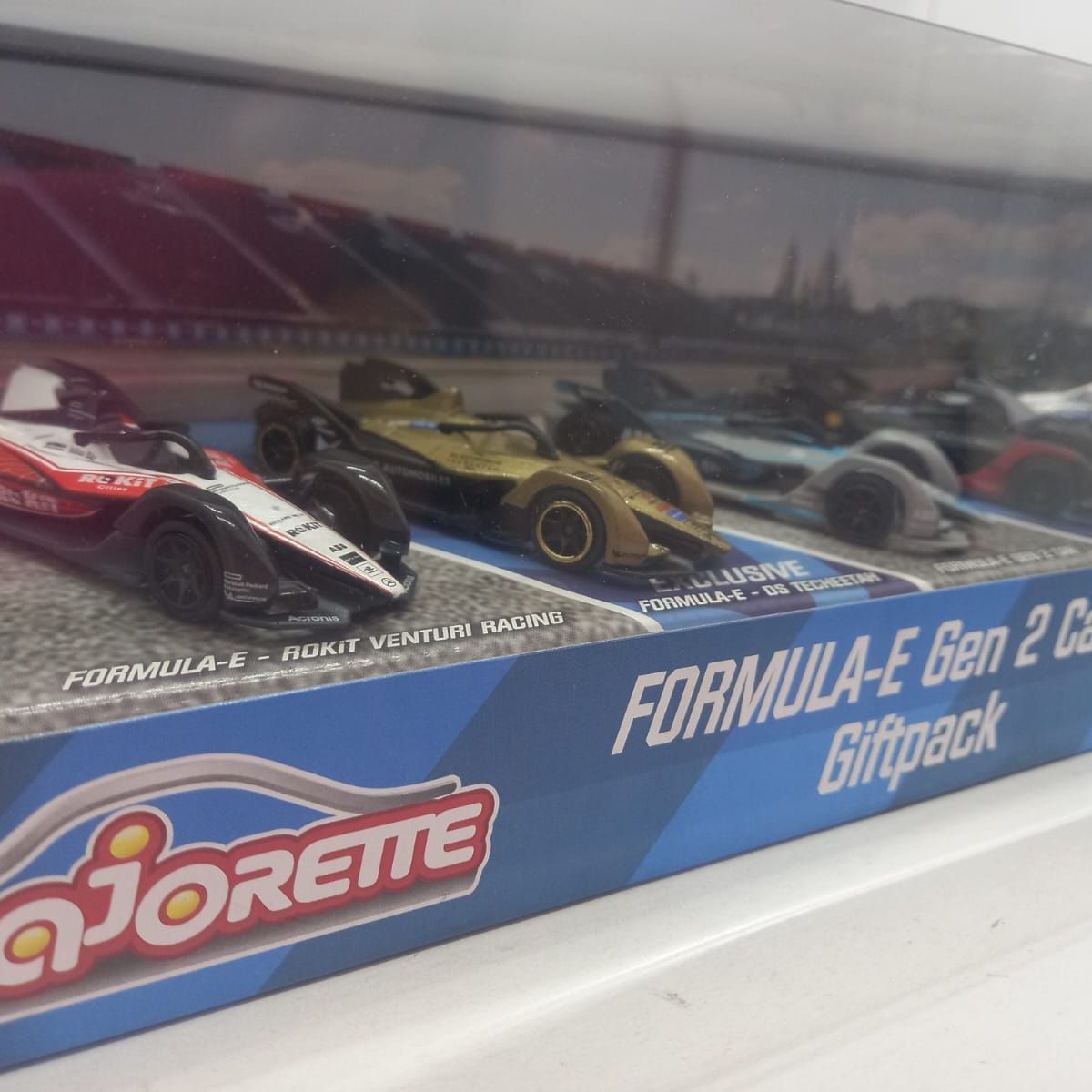 GENERICO - SET DE CARROS DE FORMULA E GEN 2 MAJORETTE ESCALA 1/64