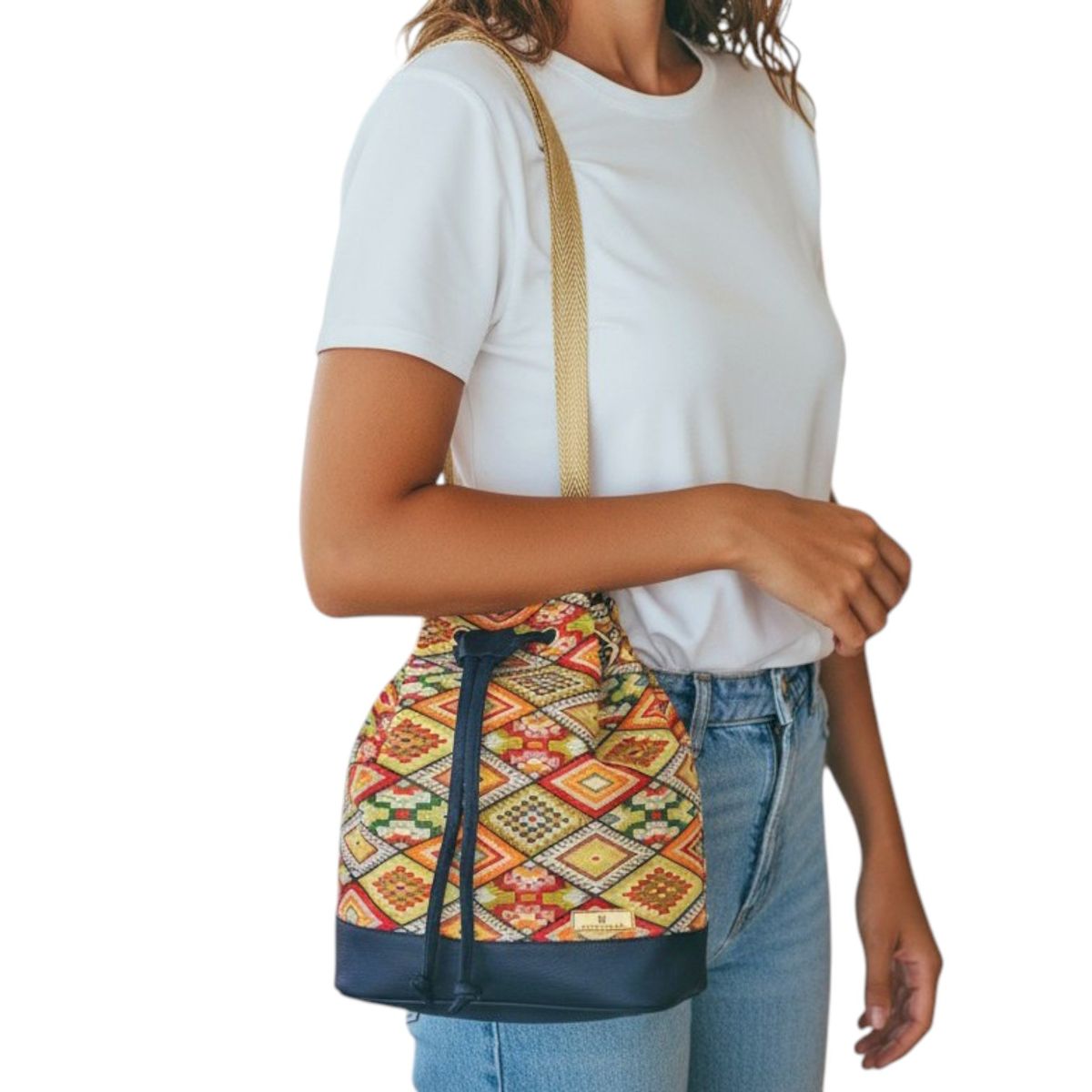 KARLA CHACON - Bolso Manos libres Bucket Dama Mujer Karla Chacon Aria