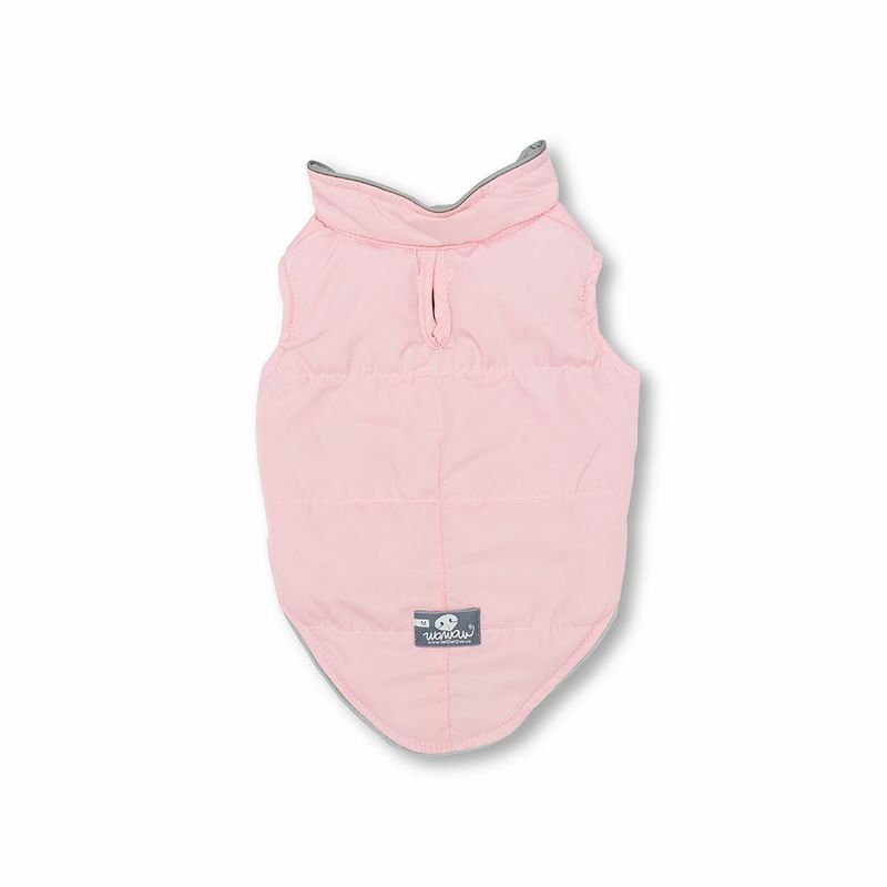 WAWAW - Chaleco para perro  talla 7XL lifesavers rosado y gris perla embone reflectivo Wawaw
