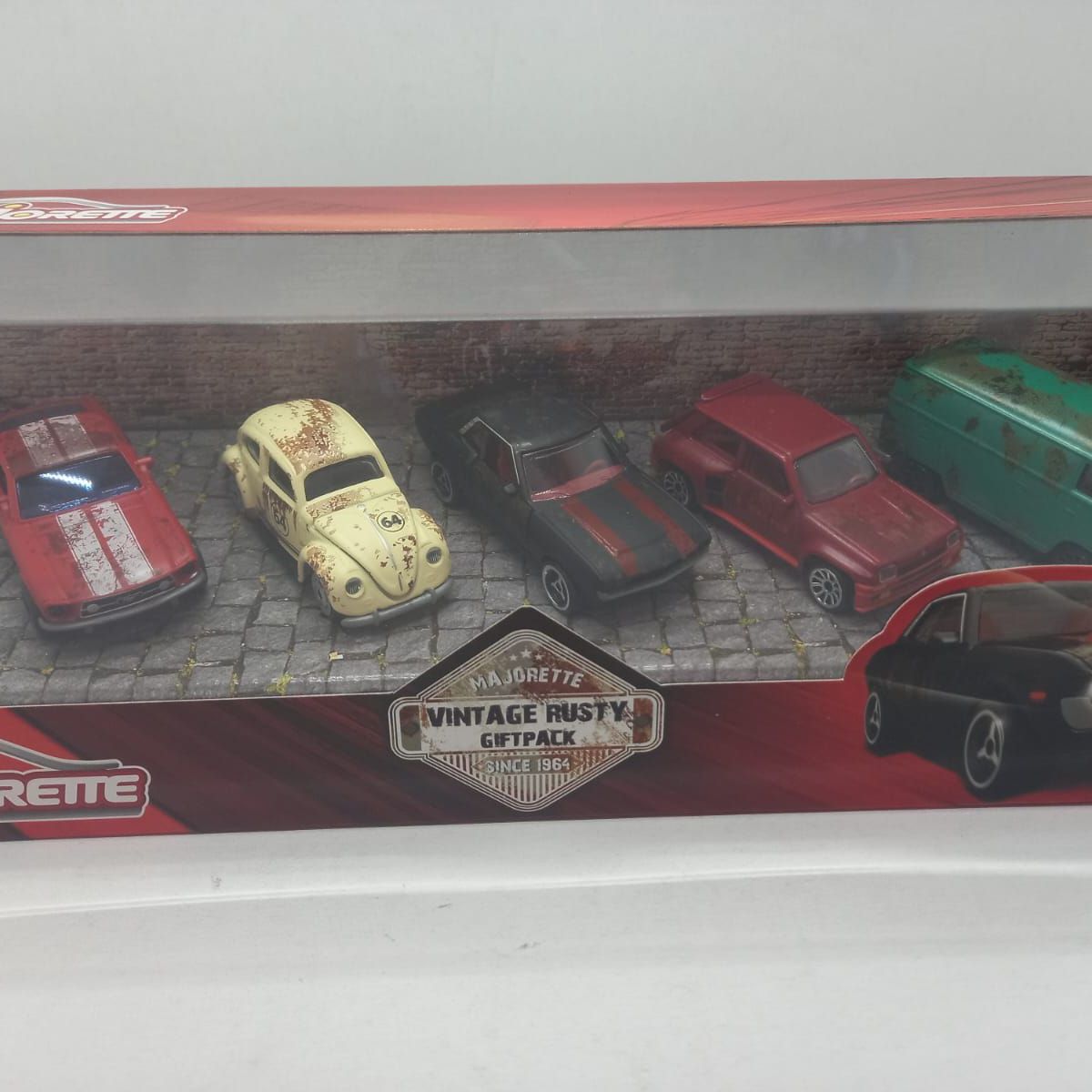 GENERICO - SET DE CARROS MAJORETTE VINTAGE RUSTY ESCALA 164 DE COLECCIÓN