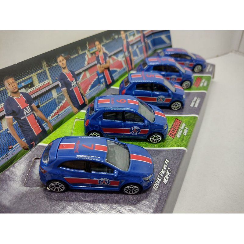 GENERICO - SET DE CARROS PARIS SAINT GERMAIN MAJORETTE ESCALA 164 DE COLECCIÓN