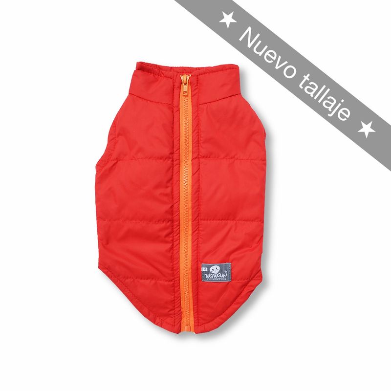 WAWAW - Chaleco para perro  talla 4XL rojo cremallera Wawaw