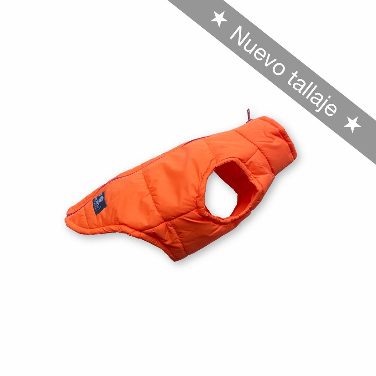 WAWAW - Chaleco para perro  talla S naranja cremallera Wawaw
