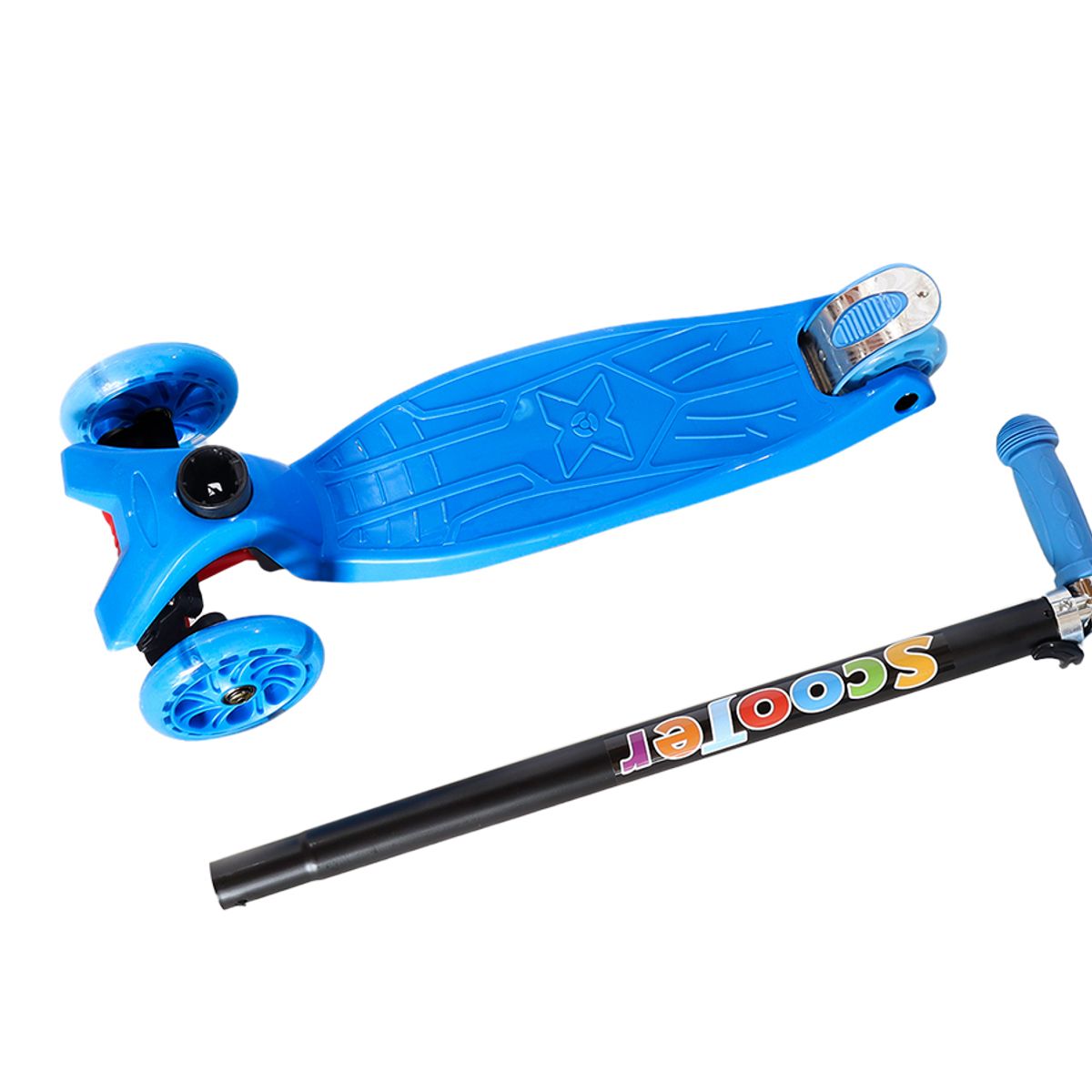 GENERICO - Monopatin scooter patineta para niños Azul brillante