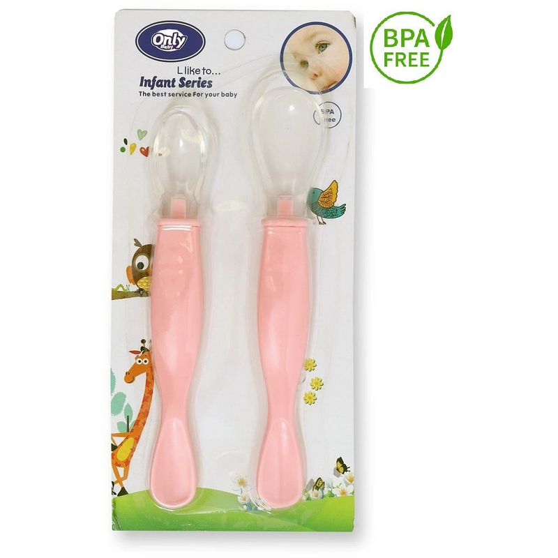GENERICO - Juego x 2 Cucharas Silicona  Bebe