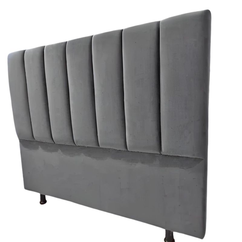 GENERICO - ESPALDAR CAMA DOBLE  LINEAL 140 COLOR GRIS.