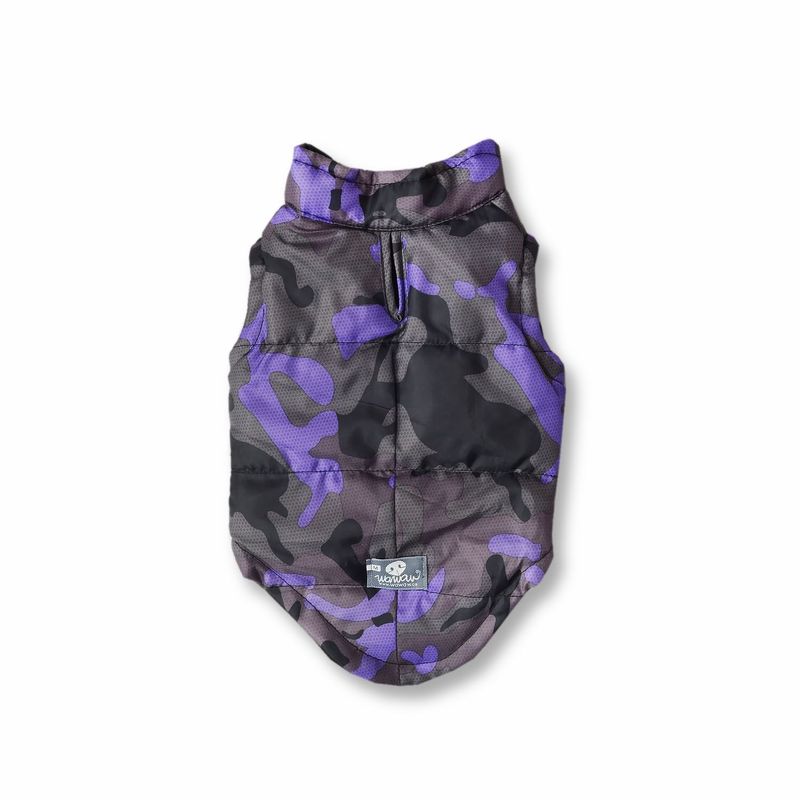 WAWAW - Chaleco para perro  talla S camuflado morado Wawaw