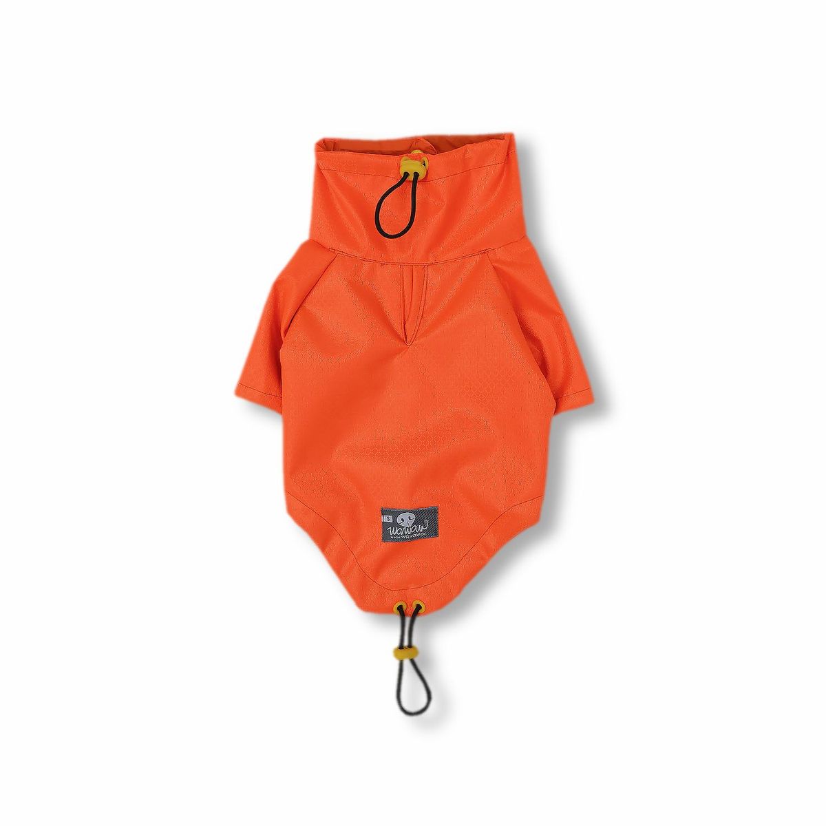WAWAW - Chaqueta para perro  talla S cortavientos cuello alto naranja forro naranja Wawaw