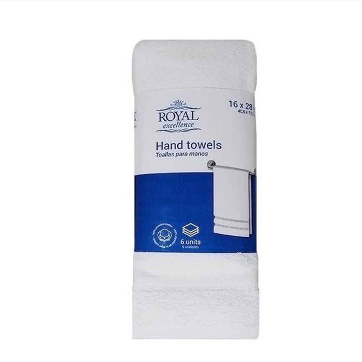 ROYAL - Toallas para Manos Royal Excellence 6 Unidades 458255