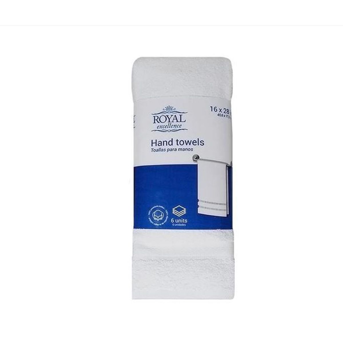 ROYAL - Toallas para Manos Royal Excellence 6 Unidades 458255