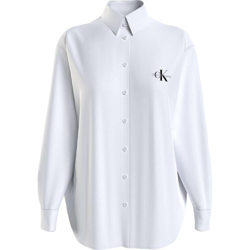 CALVIN KLEIN - Camisa Manga Larga Para  Mujer Blanco Calvin Klein