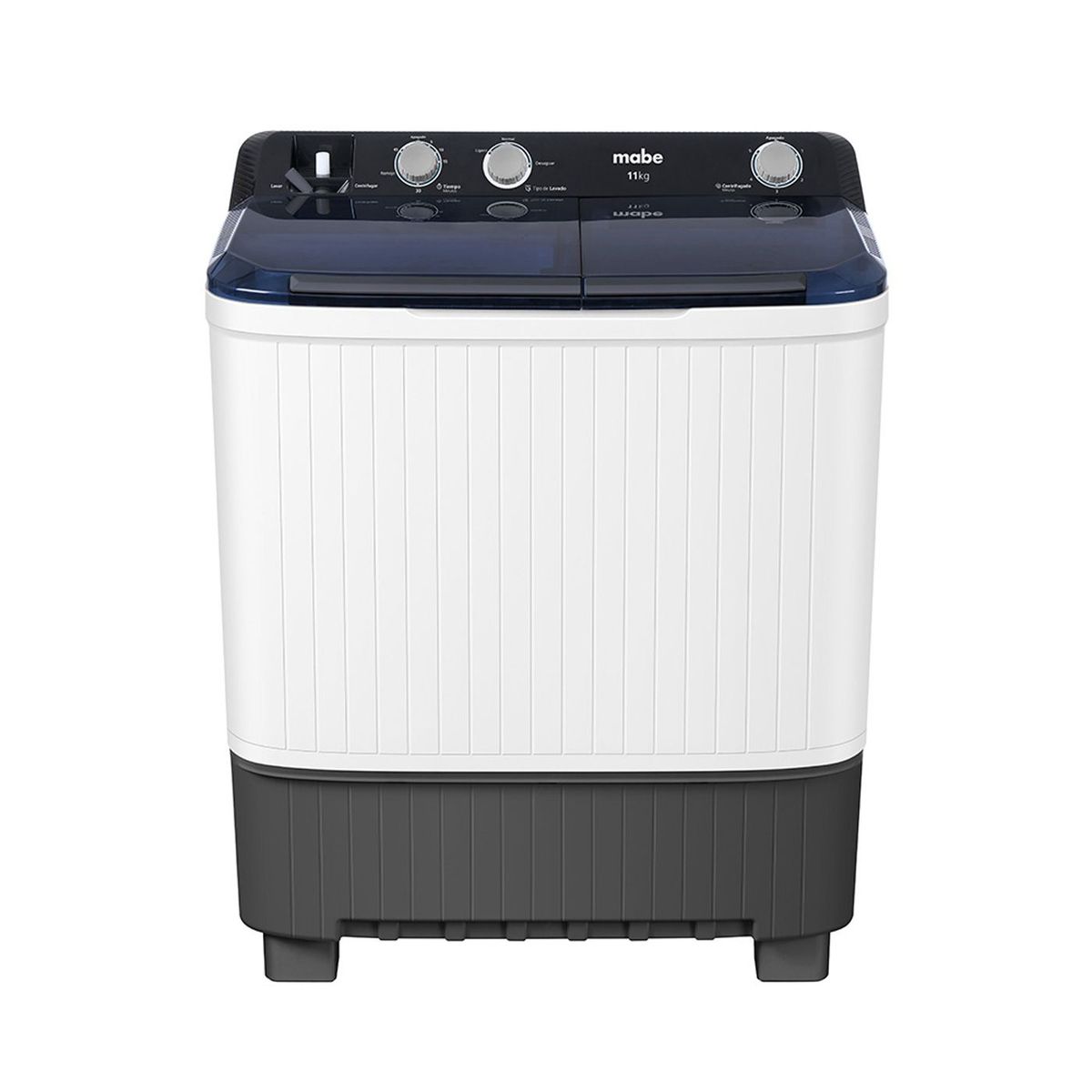 MABE - Lavadora Mabe 2 Tina Semiautomatica 11Kg LMD1123HBAB0 Blanca