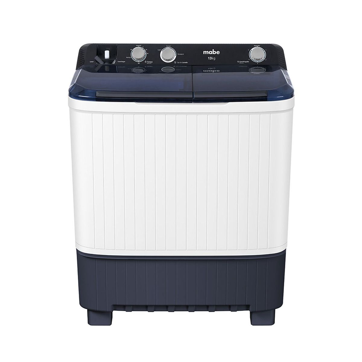 MABE - Lavadora Mabe 2 Tina Semiautomatica 13Kg LMD3123HBAB0 Blanca