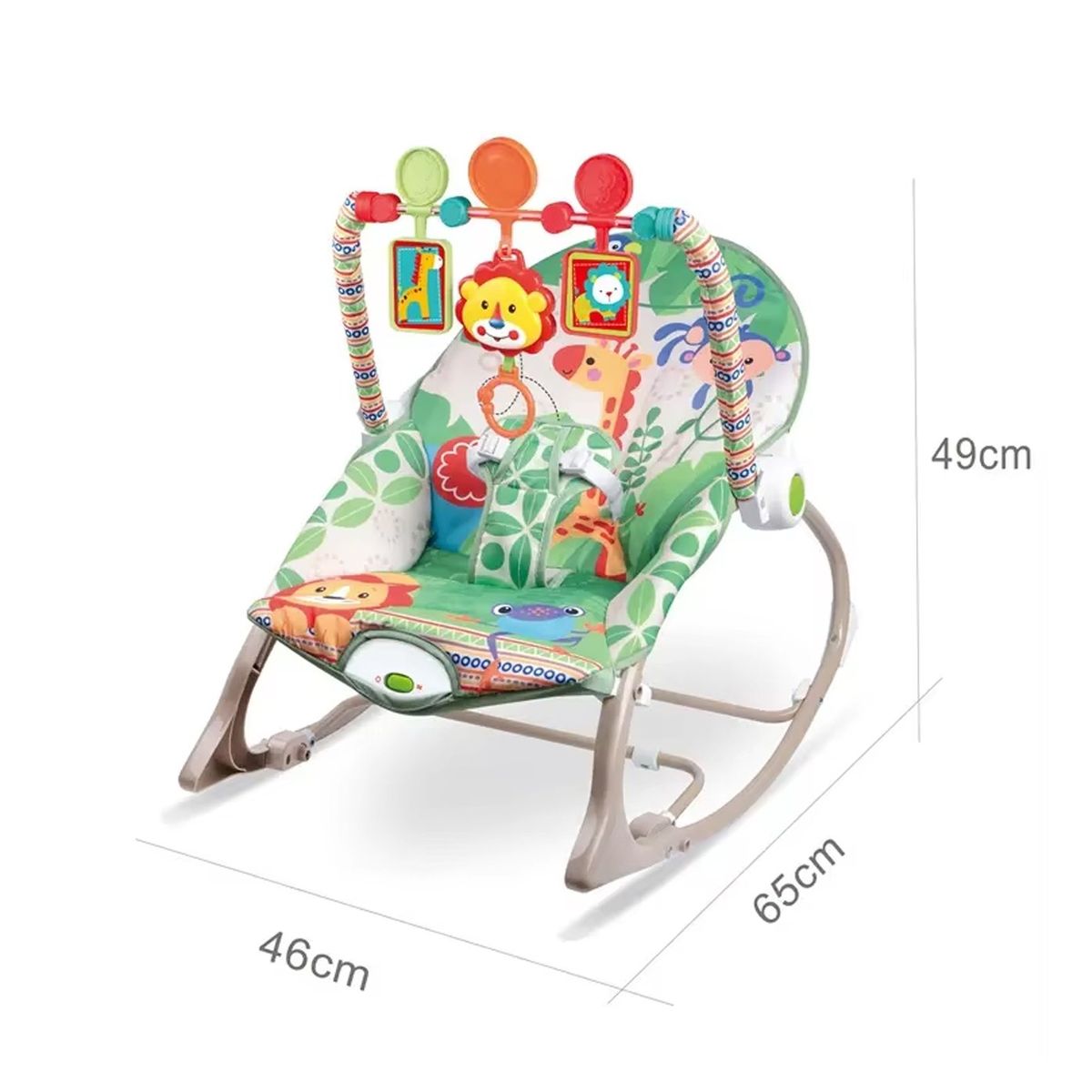 GENERICO - Silla Mecedora Vibradora Musical para Bebe 3 en 1 Mosquitero